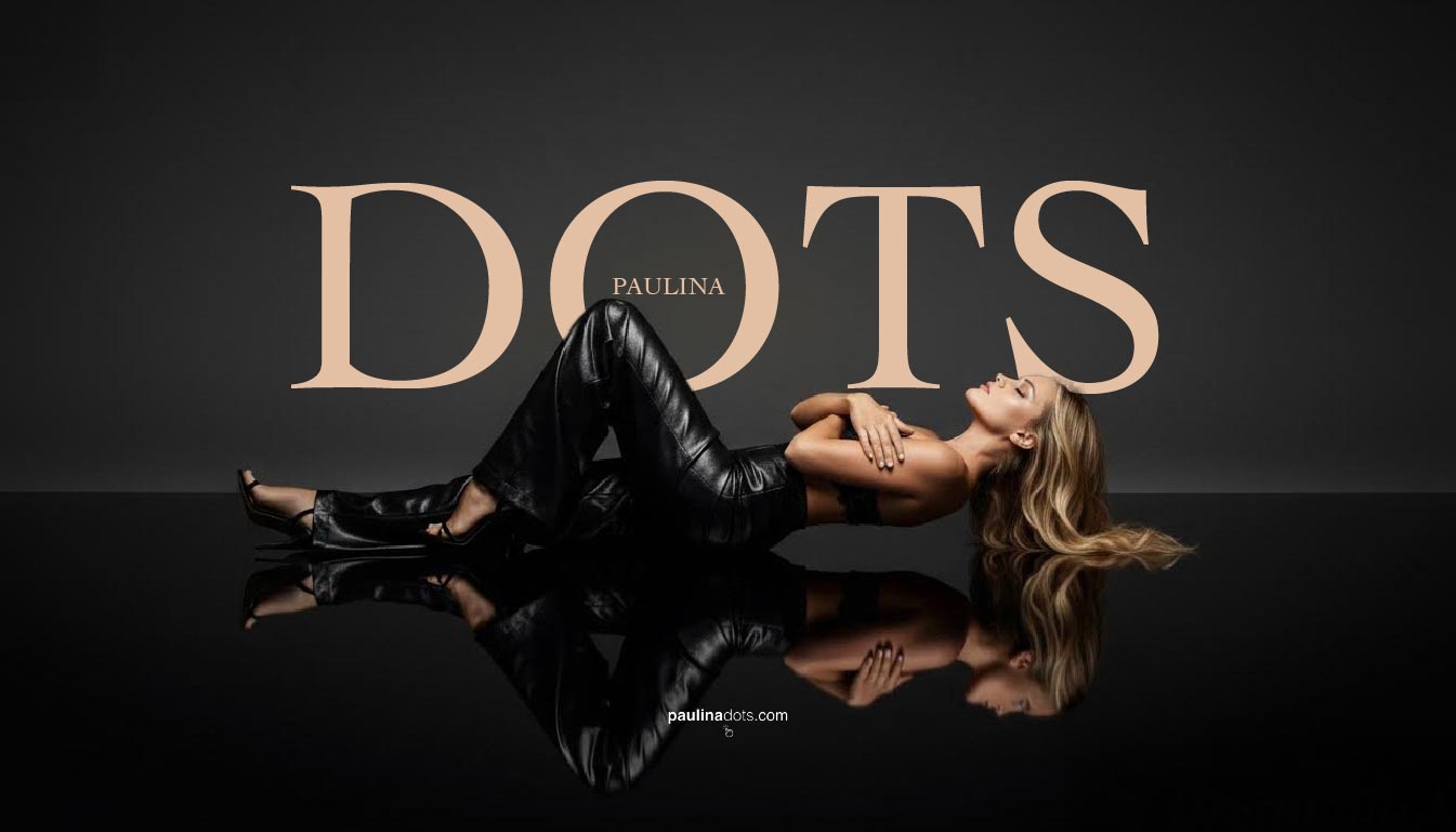 Paulina Dots — pose editorial en estudio