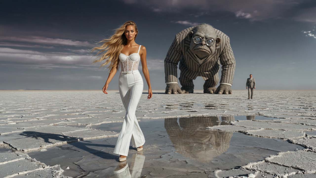 Representación conceptual de soberanía digital con una entidad autónoma en primer plano avanzando en un entorno abierto, mientras una estructura corporativa desproporcionada y opaca permanece al fondo.